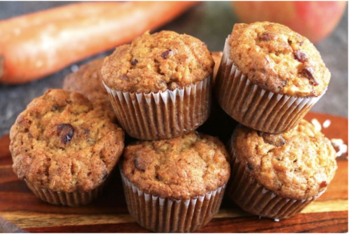 carrot banana muffins
